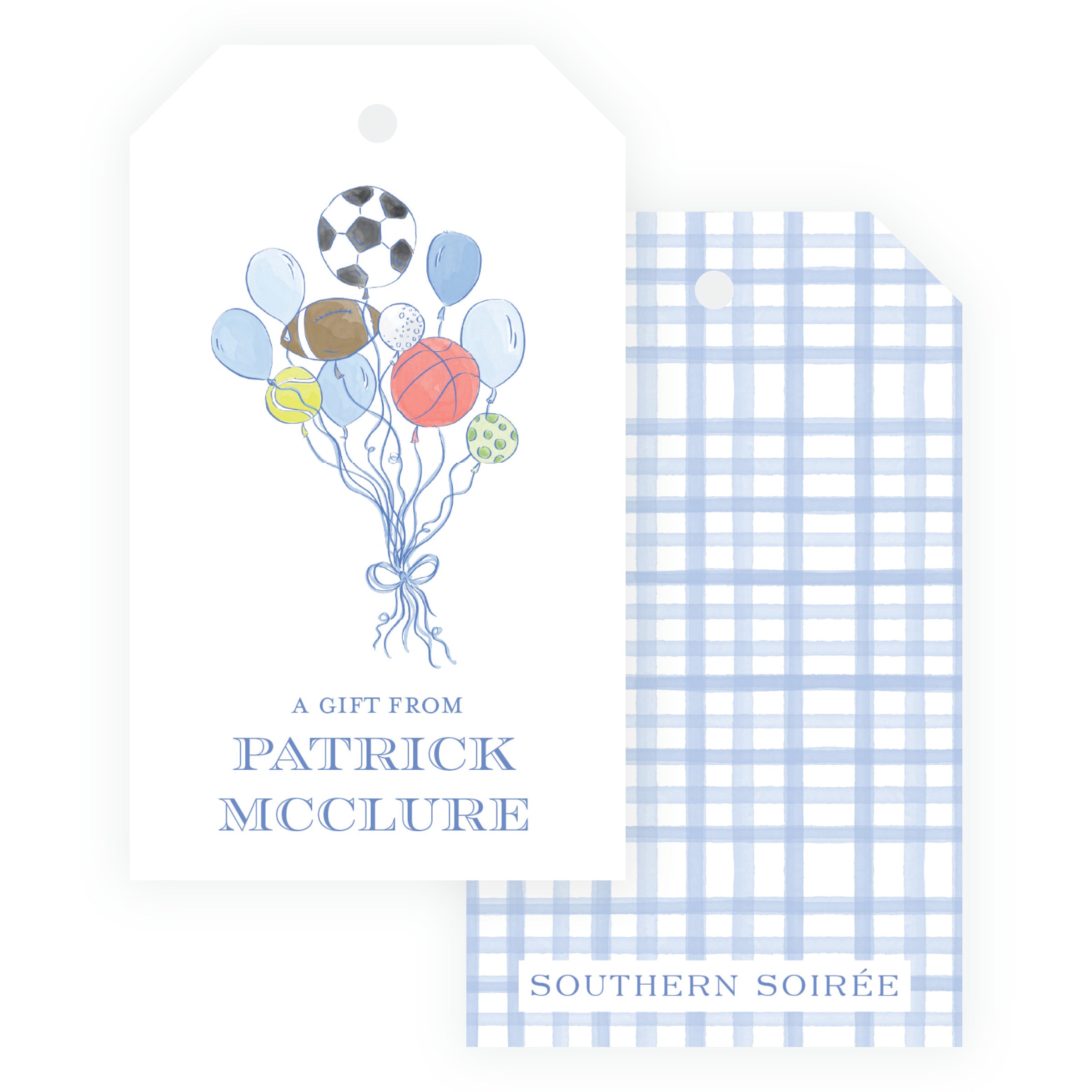 Sport Balloons Gift Tag