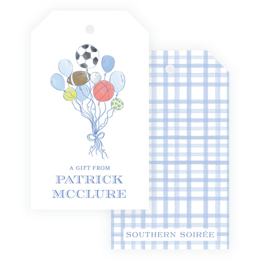 Sport Balloons Gift Tag
