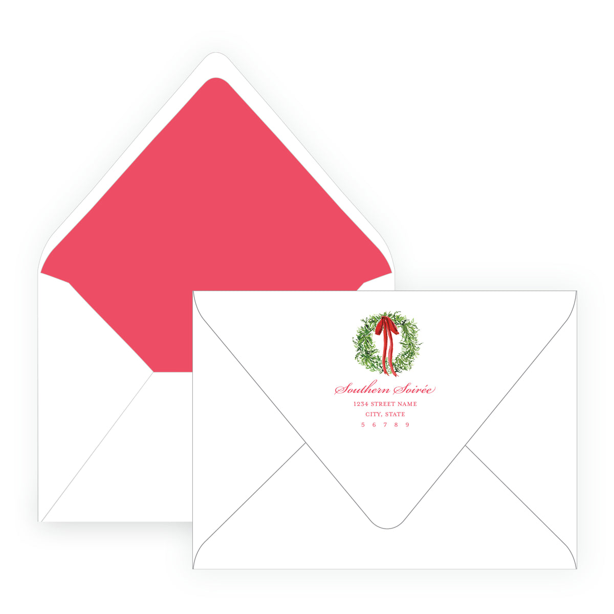 Festive Fir Christmas Party Invitation