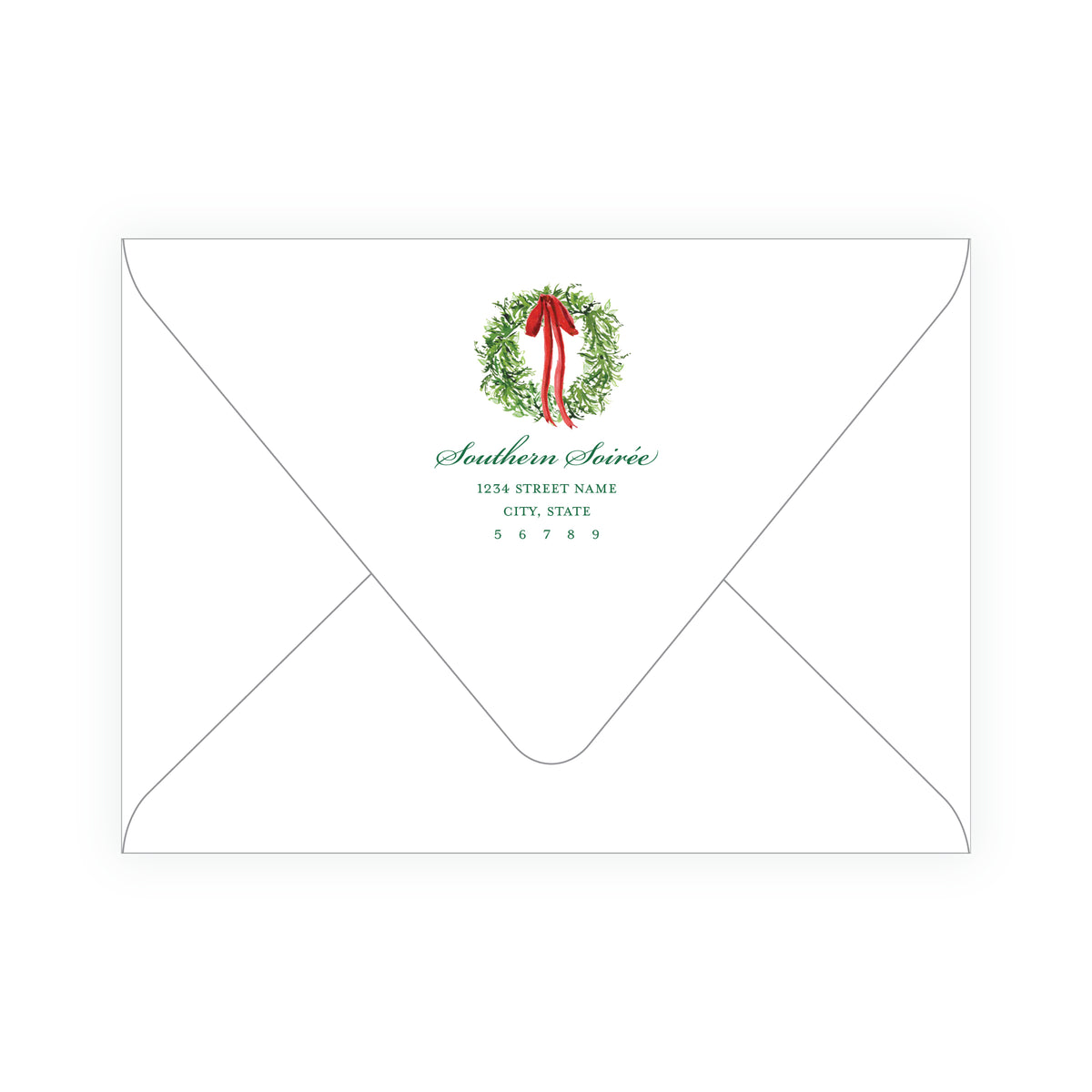 Festive Fir Christmas Bridal Shower Invitation