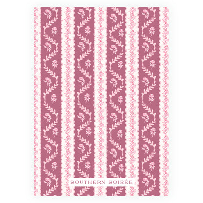 Pinkies Out Pink on Pink Invitation