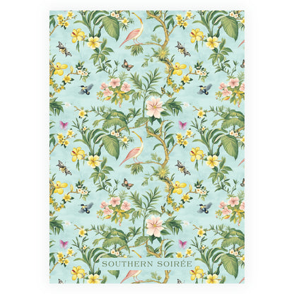 Vintage Tropical Chinoiserie Invitation