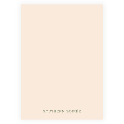 Vintage Chinoiserie Peach Invitation