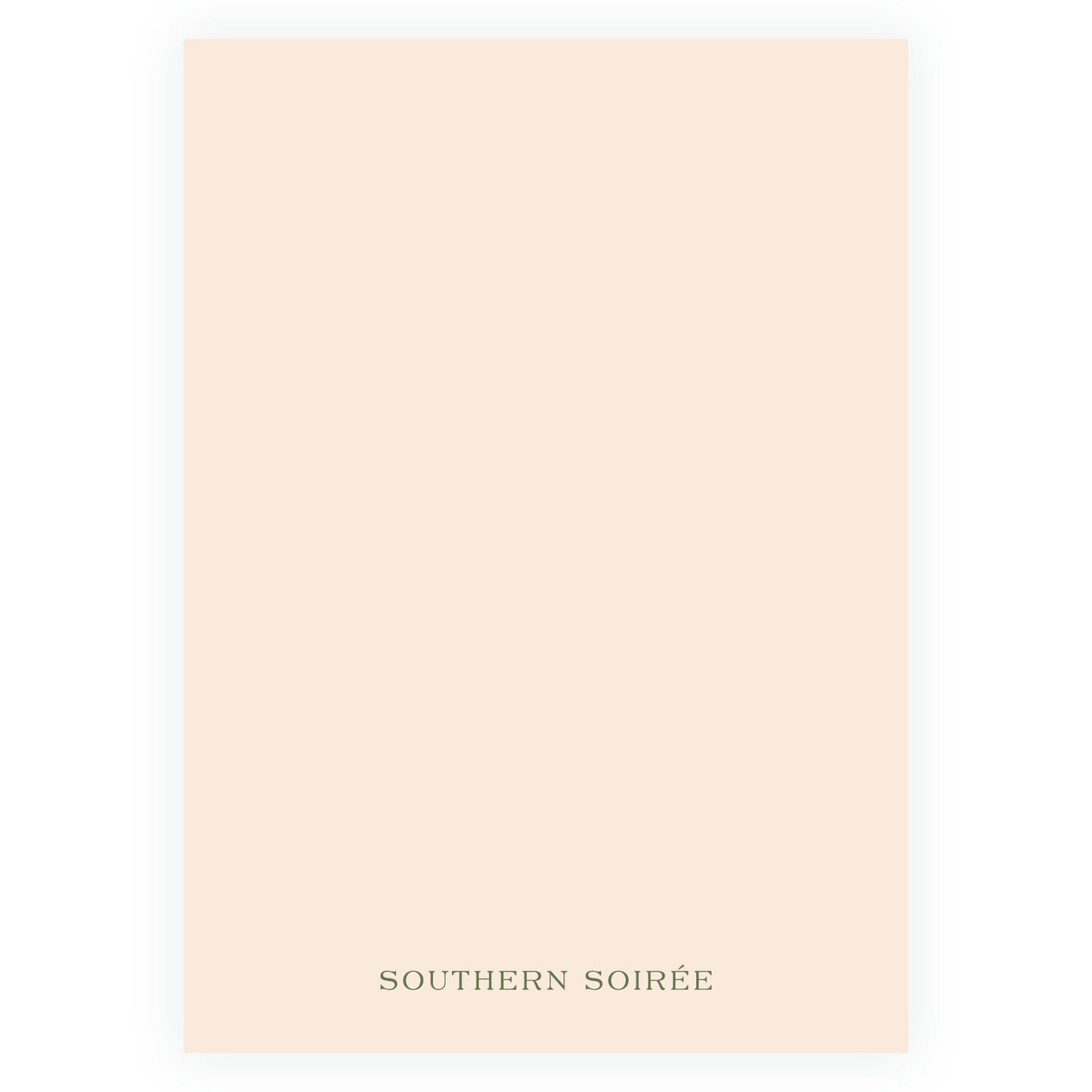 Vintage Peach Chinoiserie Wavy Border Invitation