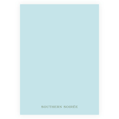 Vintage Blue Chinoiserie Wavy Border Invitation