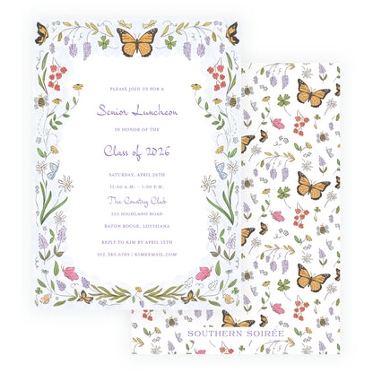 Butterfly Garden Invitation