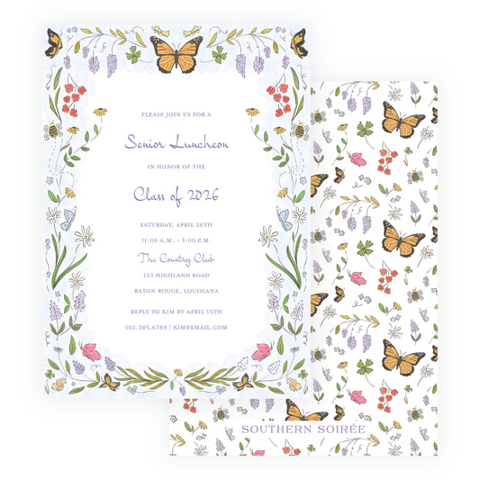 Butterfly Garden Invitation