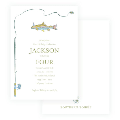 Rainbow Trout Reel Invitation