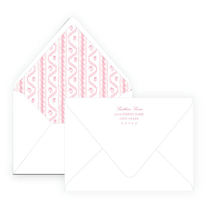 Pinkies Out Pink Invitation
