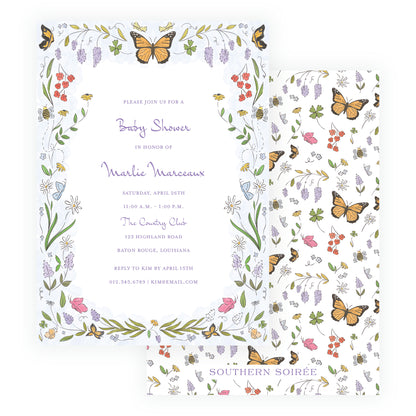 Butterfly Garden Invitation