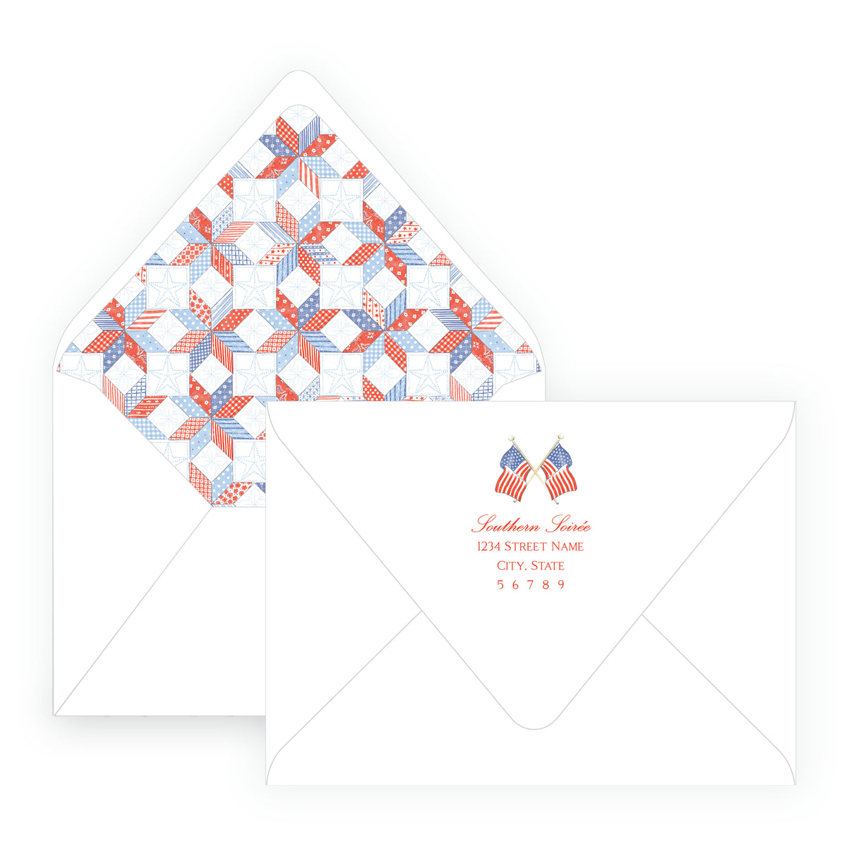 Sweet Liberty Patriotic Girl with American Flag Birthday Invitation