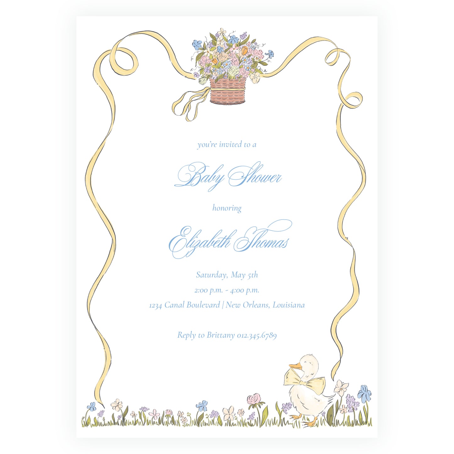 Duck Tails Invitation