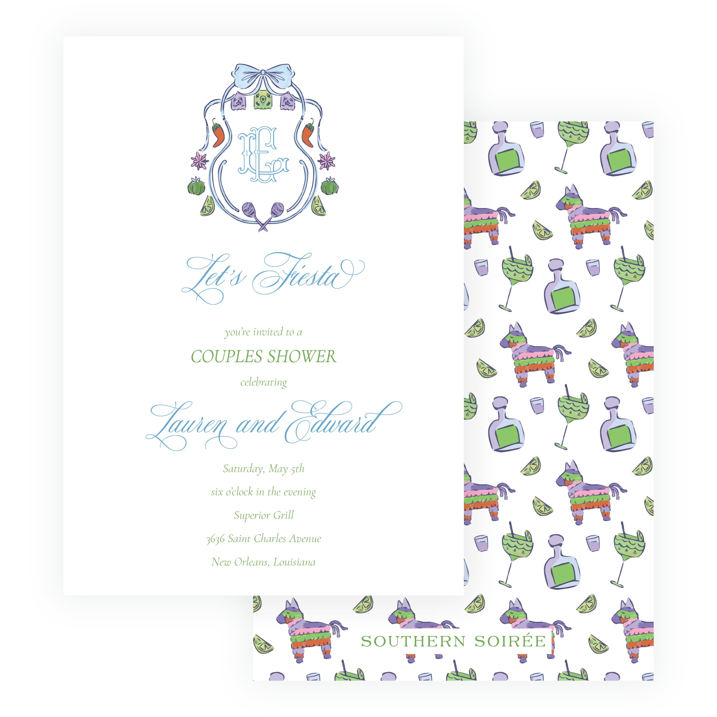 Fiesta Crest Invitation
