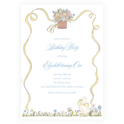 Duck Tails Invitation