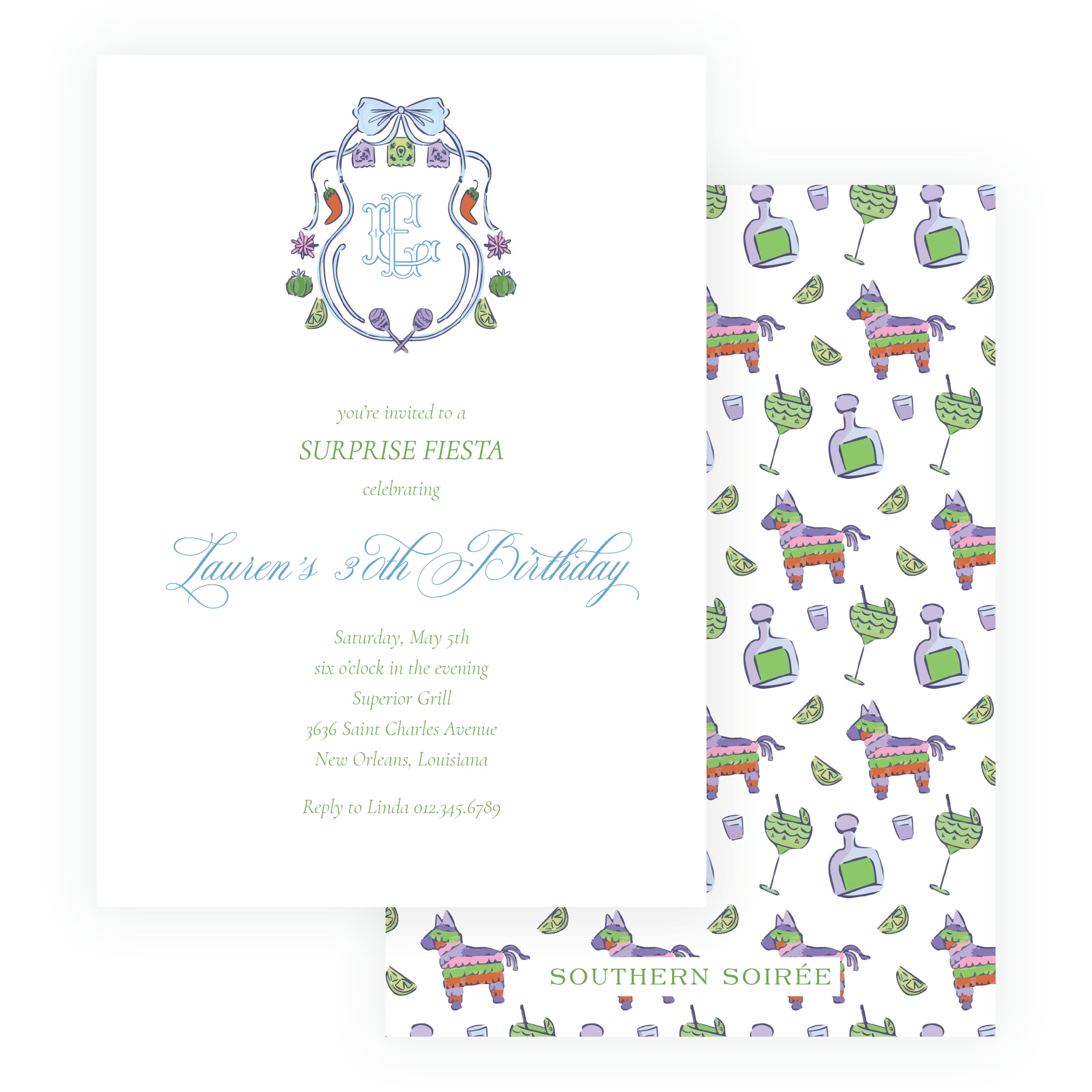Fiesta Crest Invitation