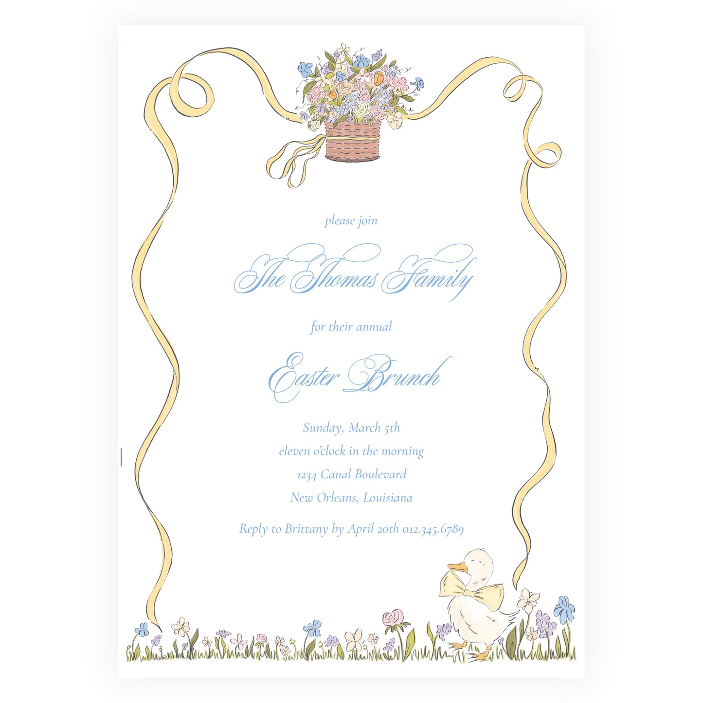 Duck Tails Invitation