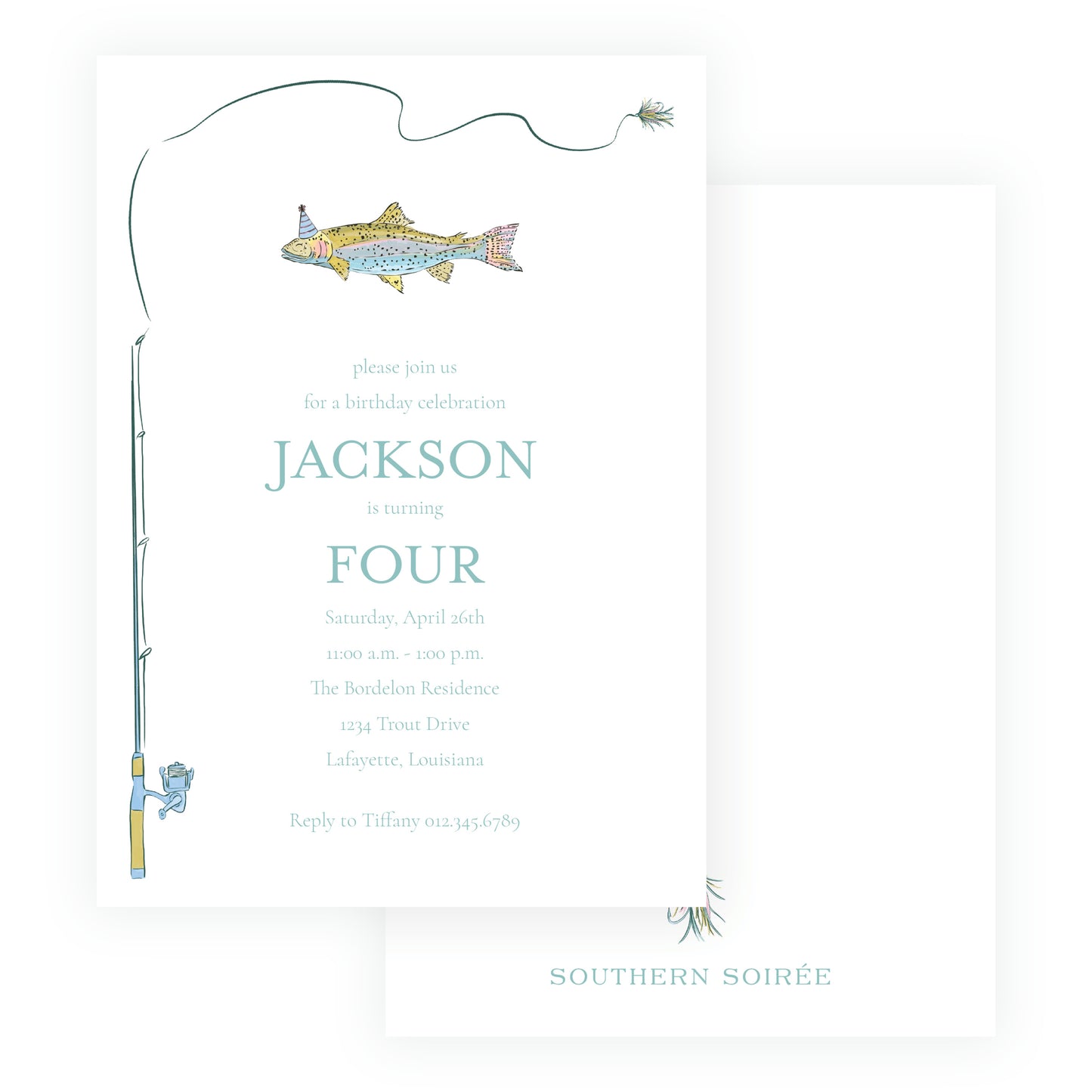 Rainbow Trout Reel Invitation