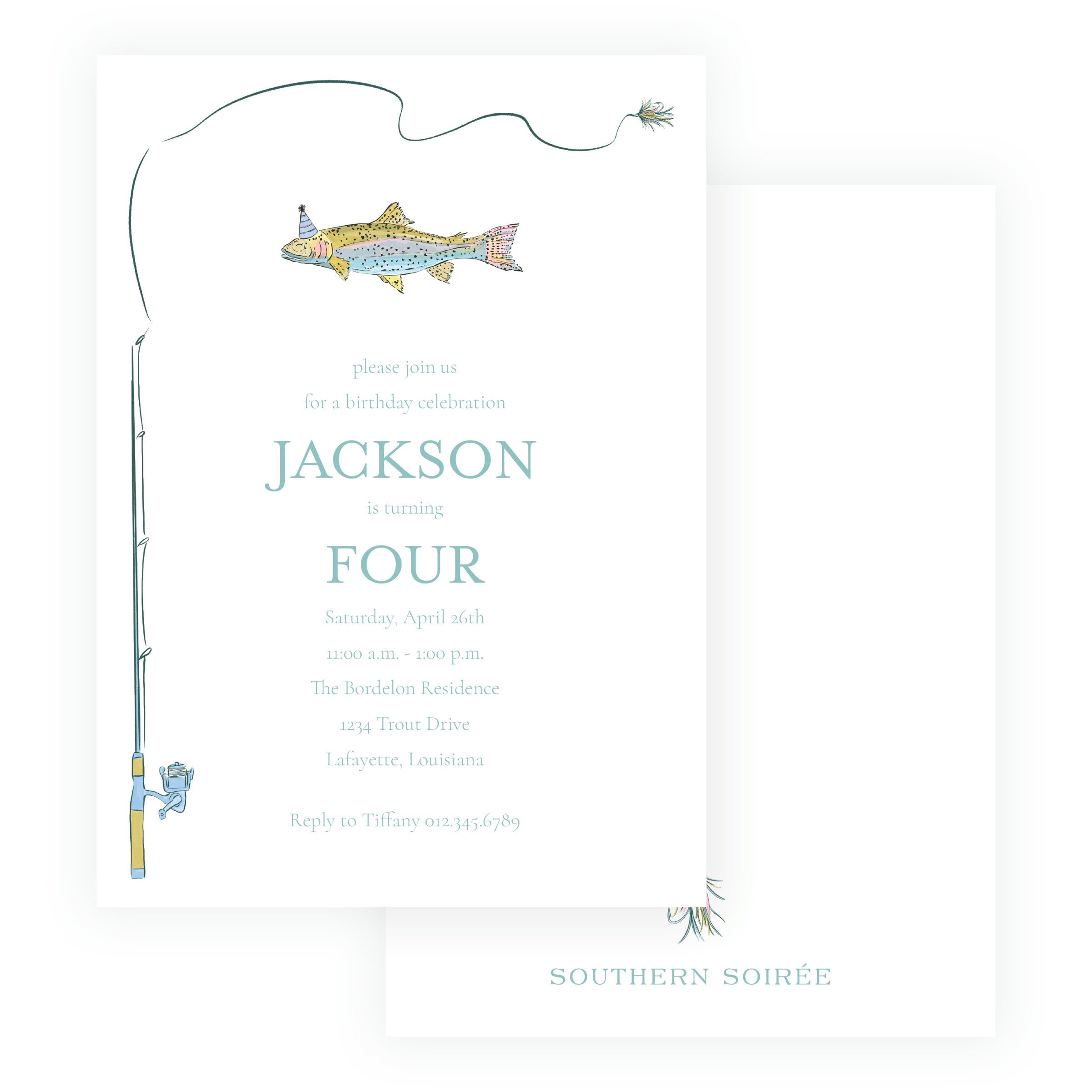 Rainbow Trout Reel Invitation