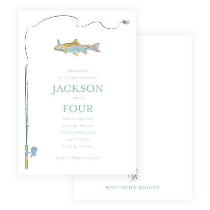 Rainbow Trout Reel Invitation