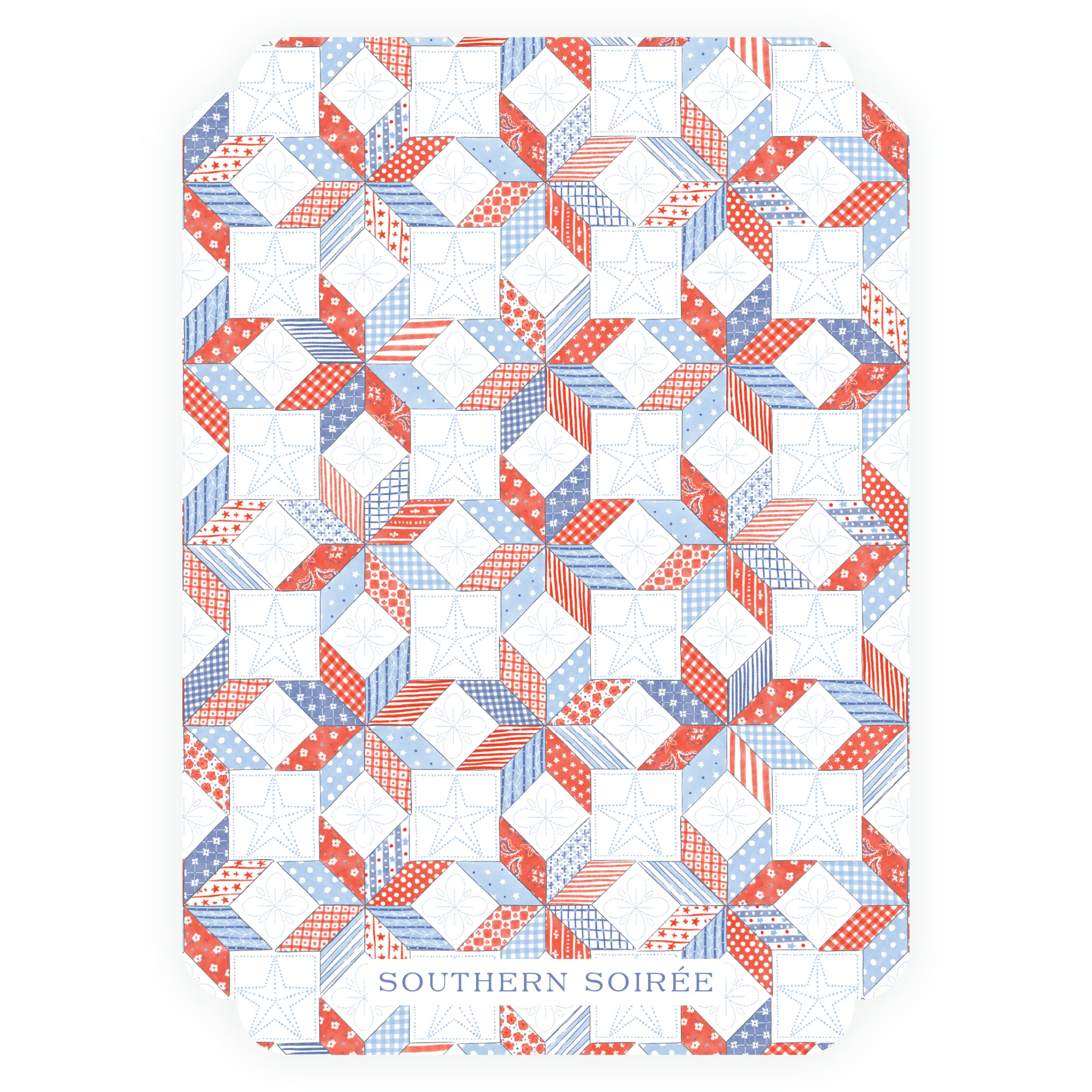 Sweet Liberty Die-Cut All-American Boy Birthday Invitation