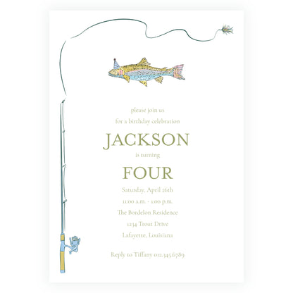 Rainbow Trout Reel Invitation