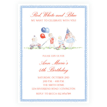 Sweet Liberty Parade Invitation