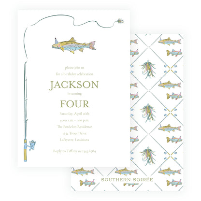 Rainbow Trout Reel Invitation