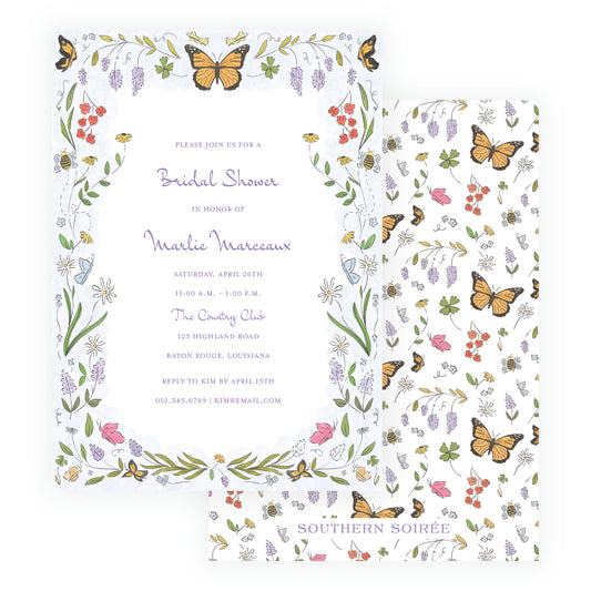Butterfly Garden Invitation