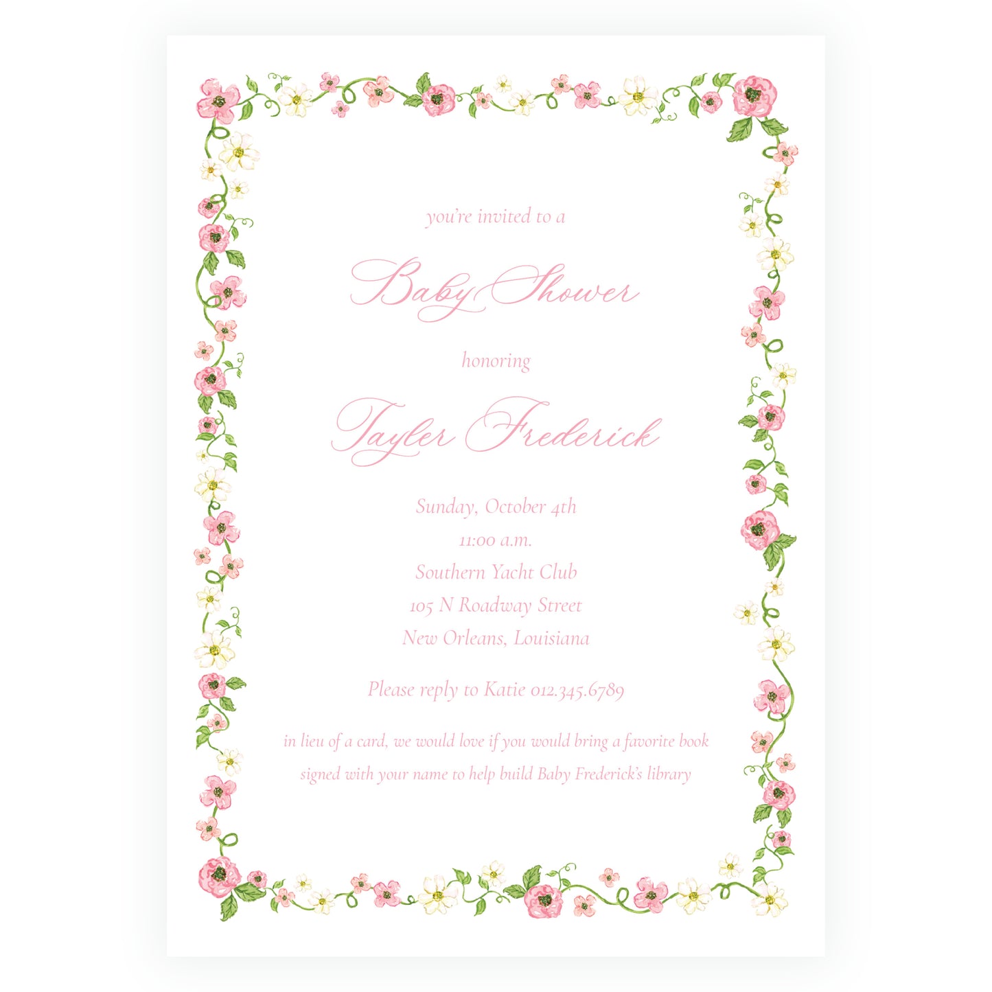 Rose Arbor Invitation
