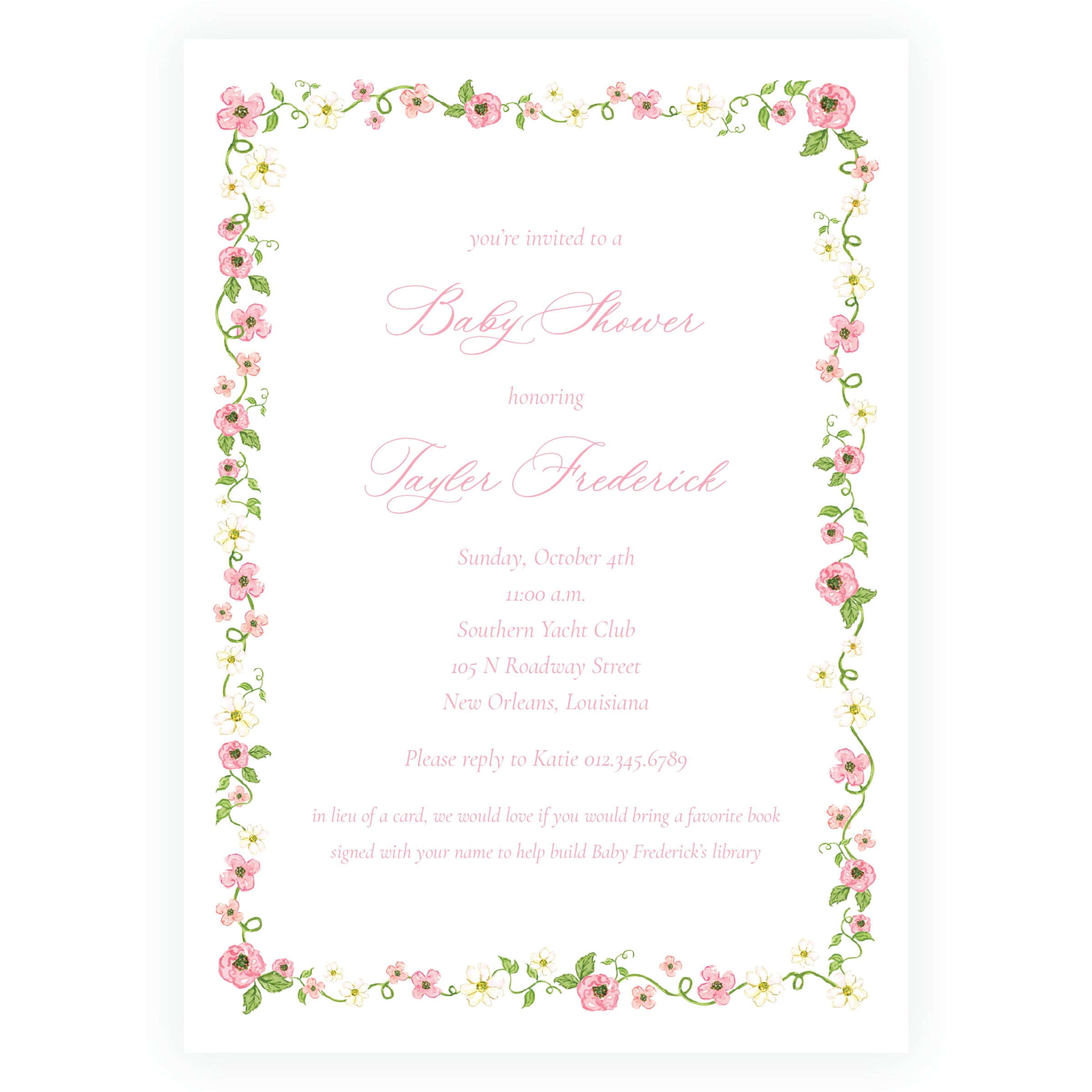 Rose Arbor Invitation