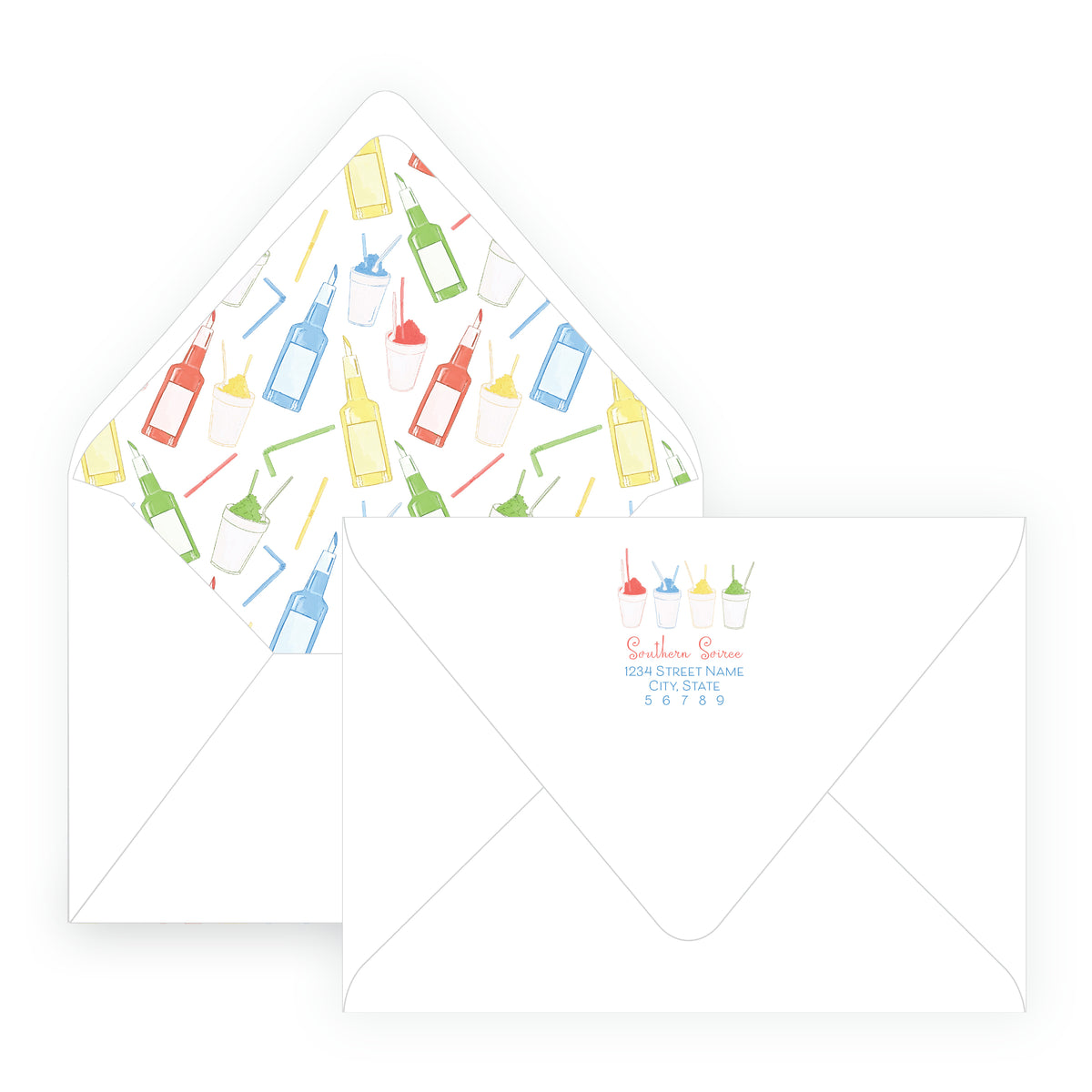 Colorful Snowball Birthday Invitation- Script