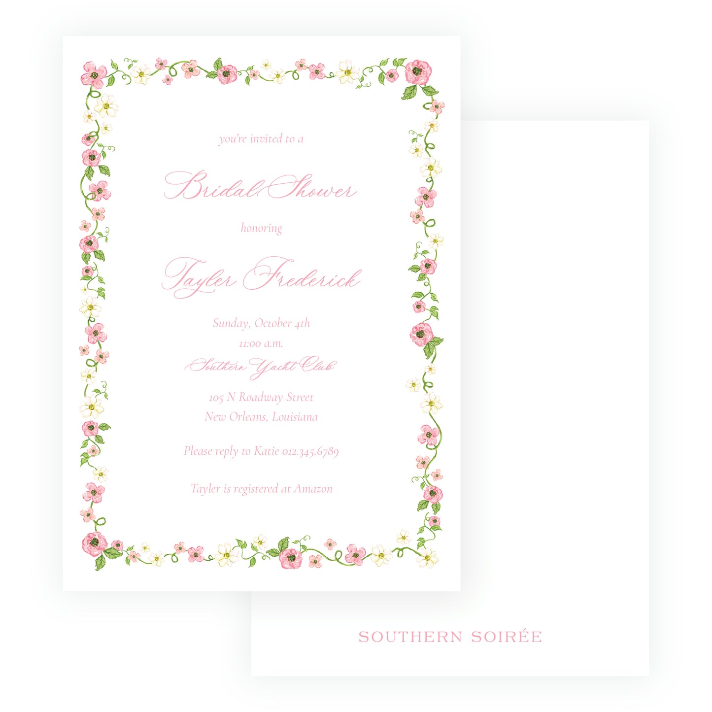 Rose Arbor Invitation