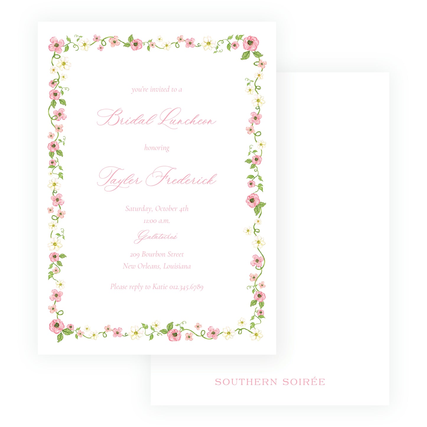 Rose Arbor Invitation