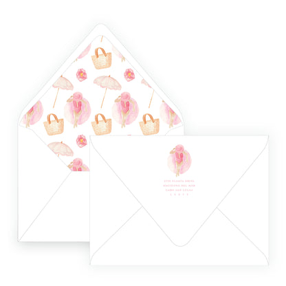 Floats & Féte Pink Bachelorette Invitation