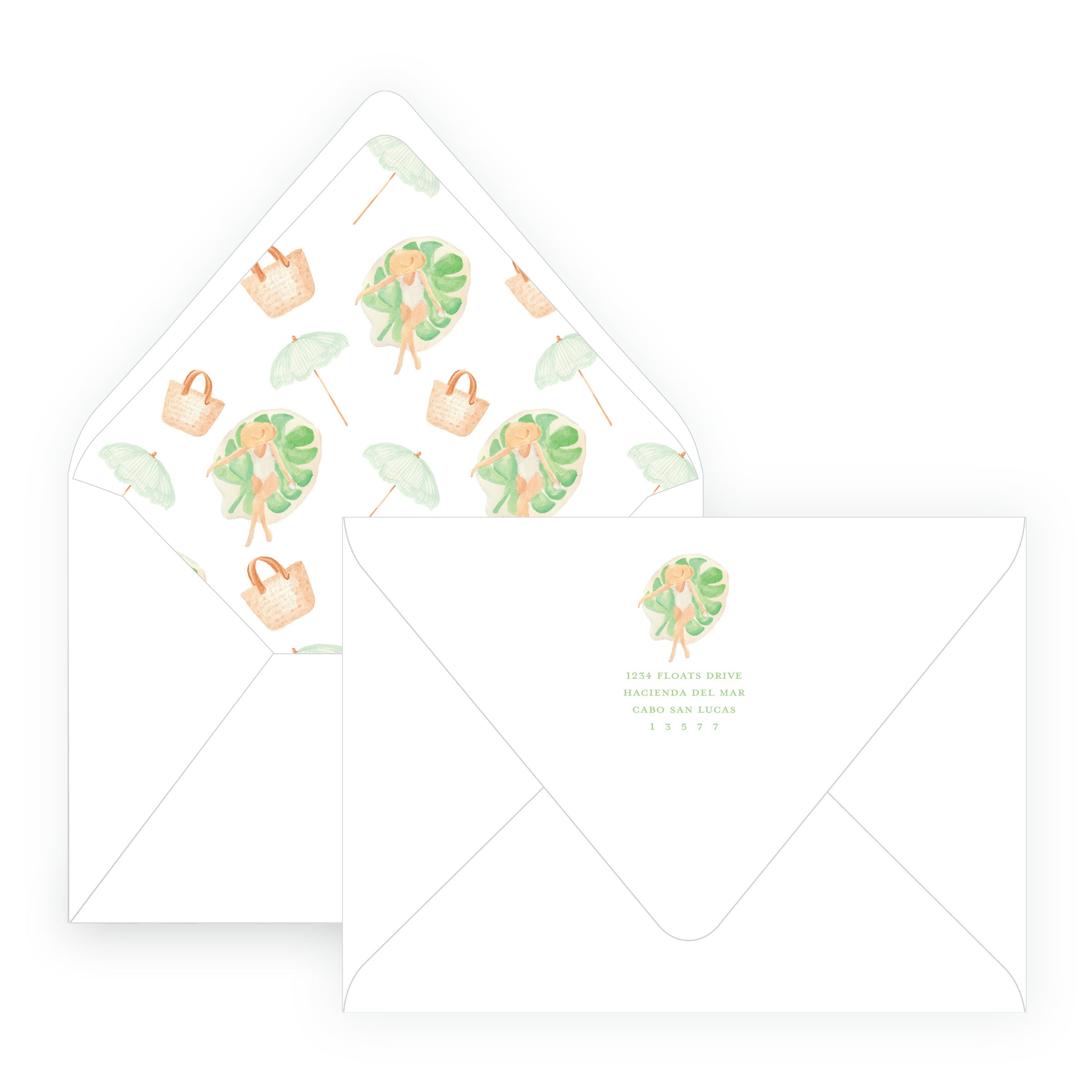 Floats & Fête Yellow Bachelorette Invitation
