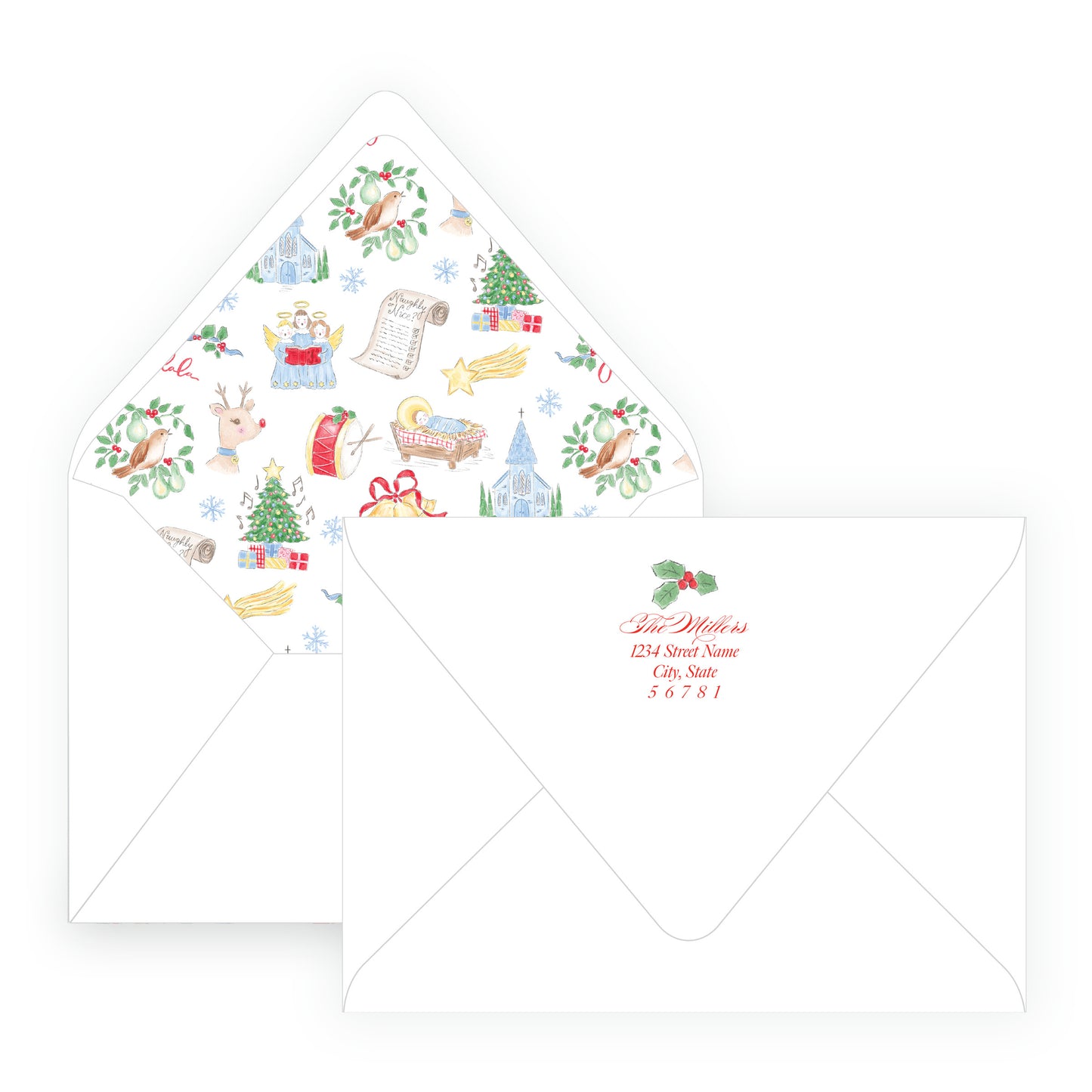 Sing & Rejoice Holly Landscape Frame