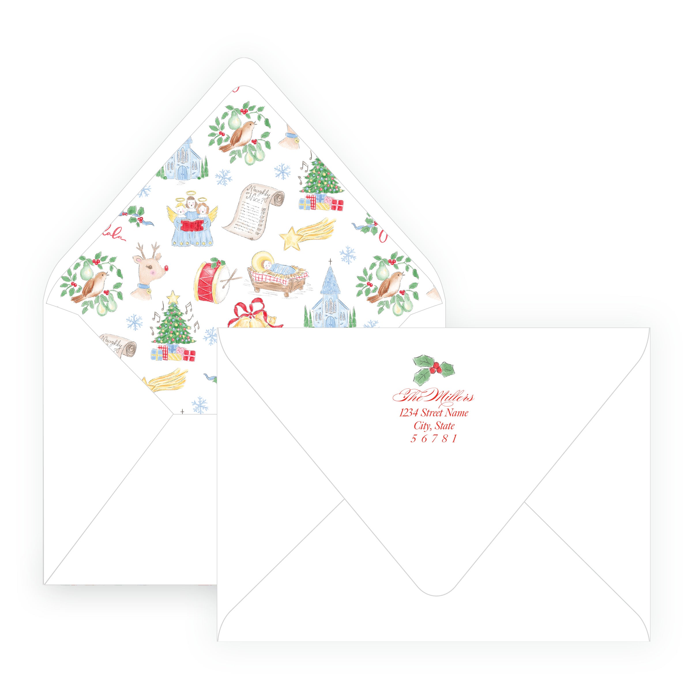 Sing & Rejoice Holly Landscape Frame