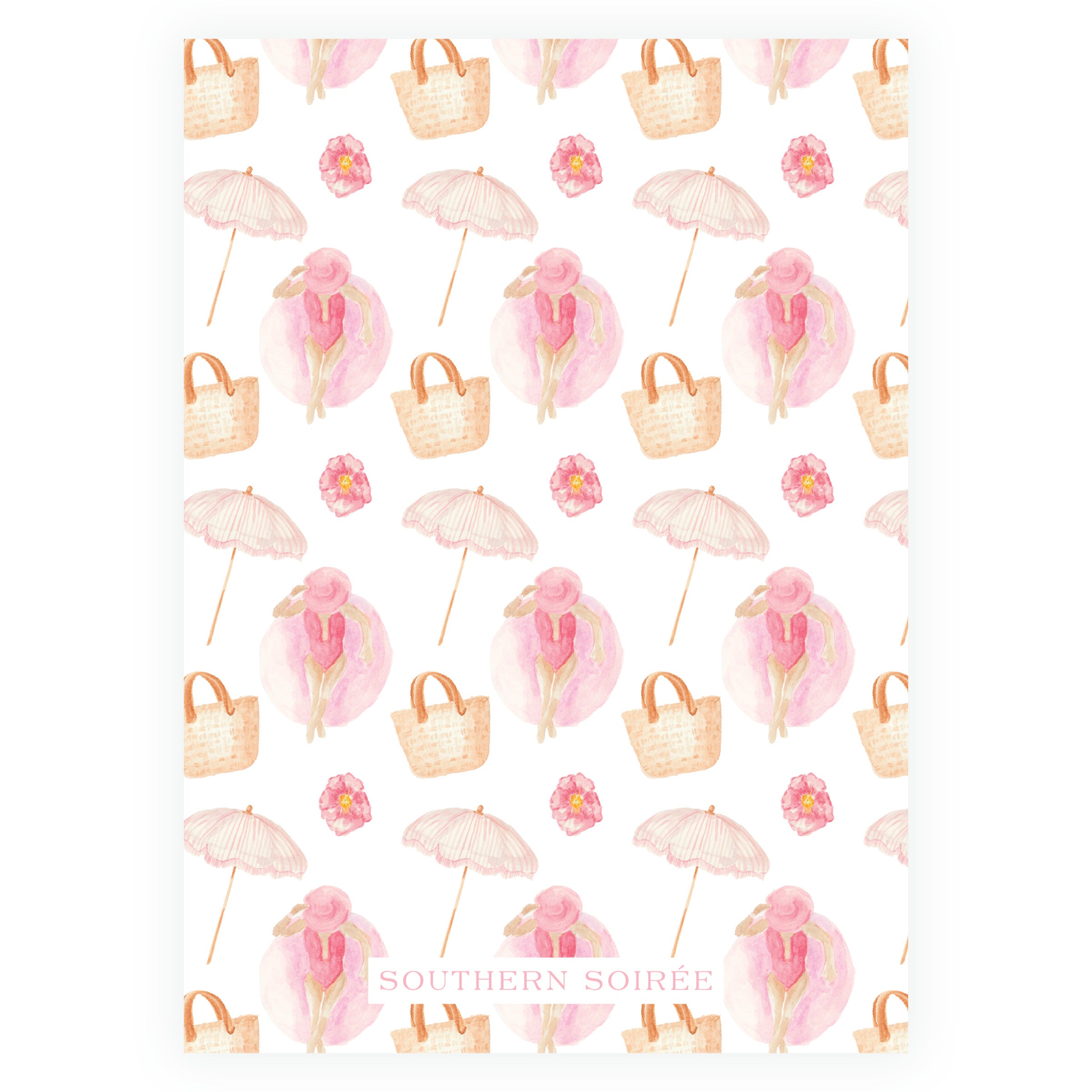 Floats & Féte Pink Bachelorette Invitation
