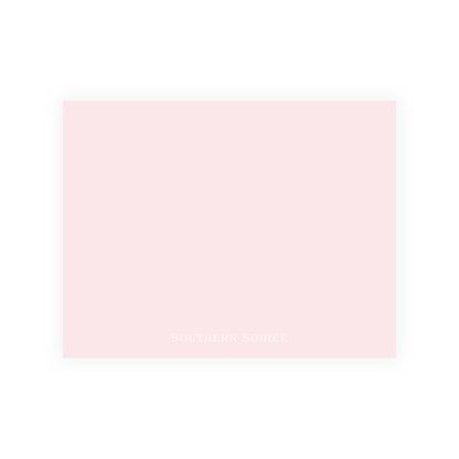 The Bloomed Letter Green Floral Notecard