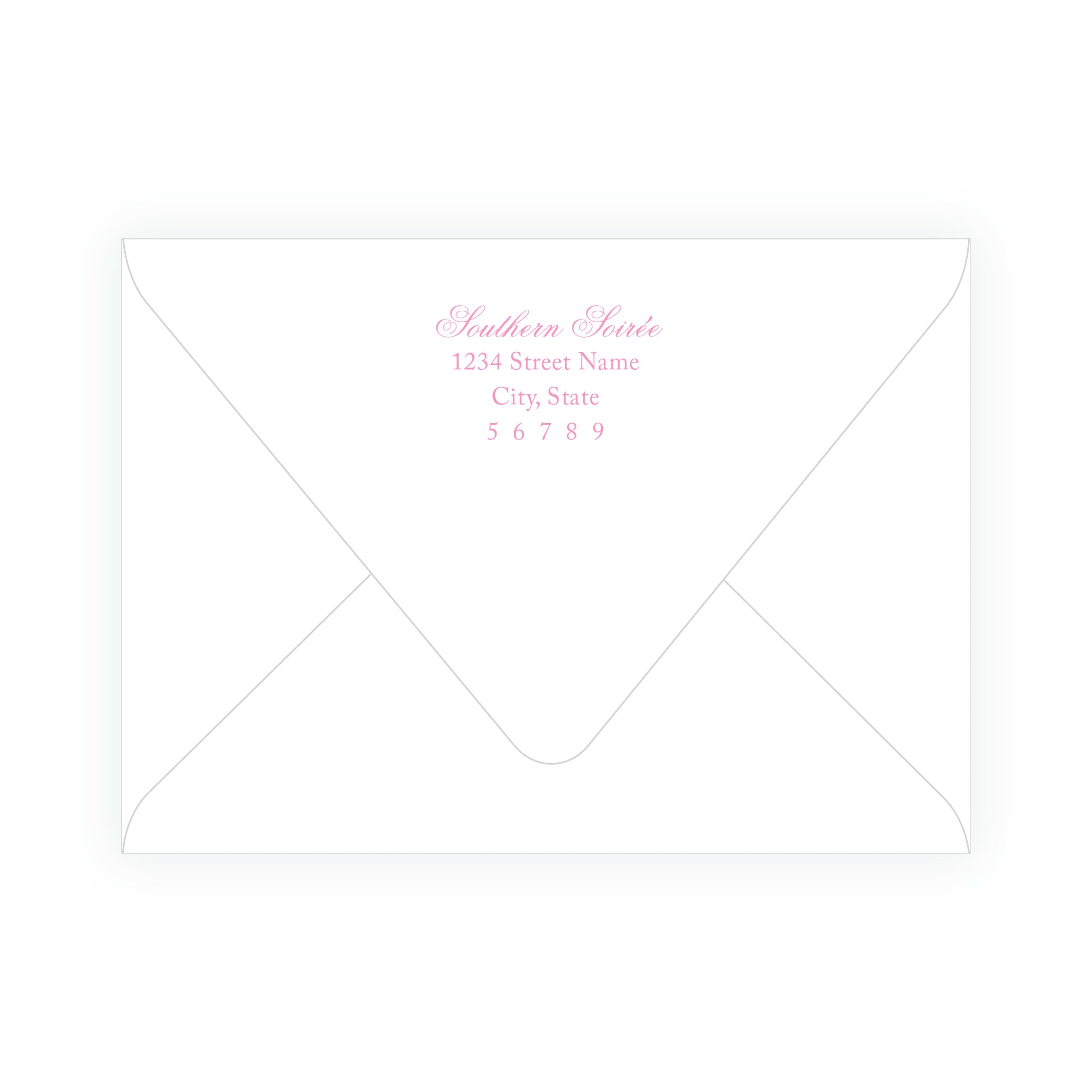 Tiny Petals Floral Frame Note Cards