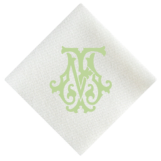 Monogram Chic Cocktail Napkin