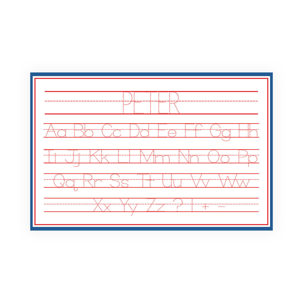 Red & Blue Rebel Game Day Personalized Placemat