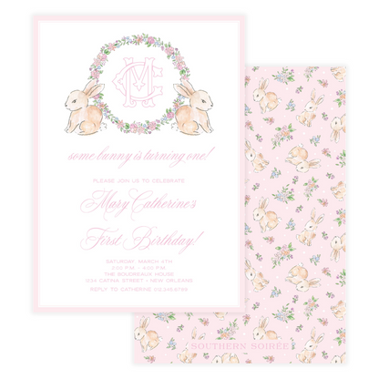 Spring has Sprung Pink Invitation