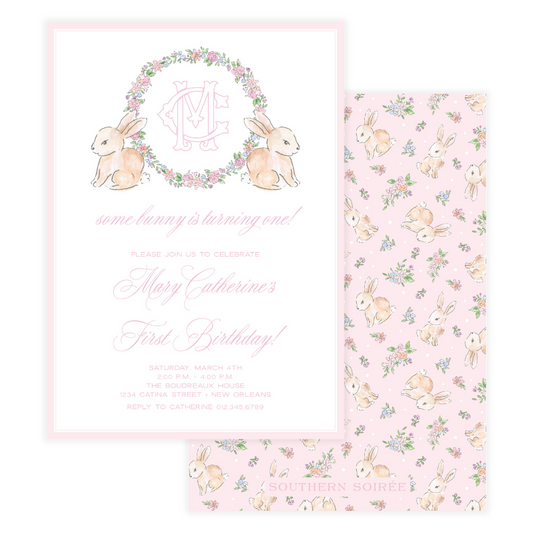Spring has Sprung Pink Invitation