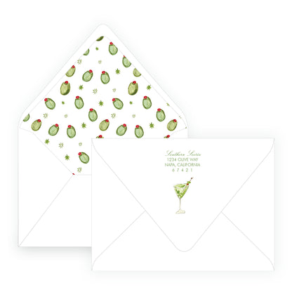 Just a tini bit...Martini Time Oval Wavy Die Cut Shape
