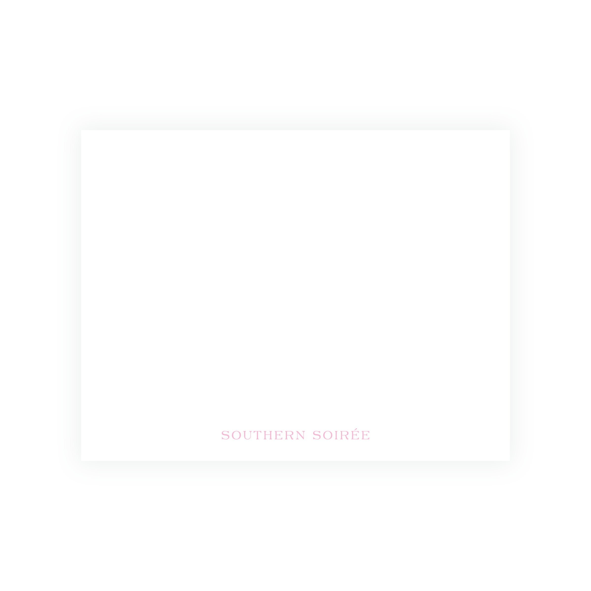 Tiny Petals Floral Frame Note Cards