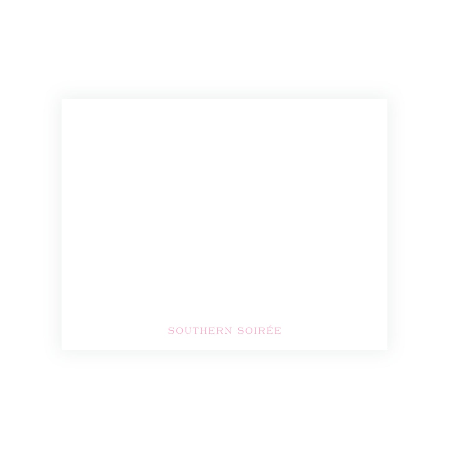 Tiny Petals Floral Trim Border Note Cards