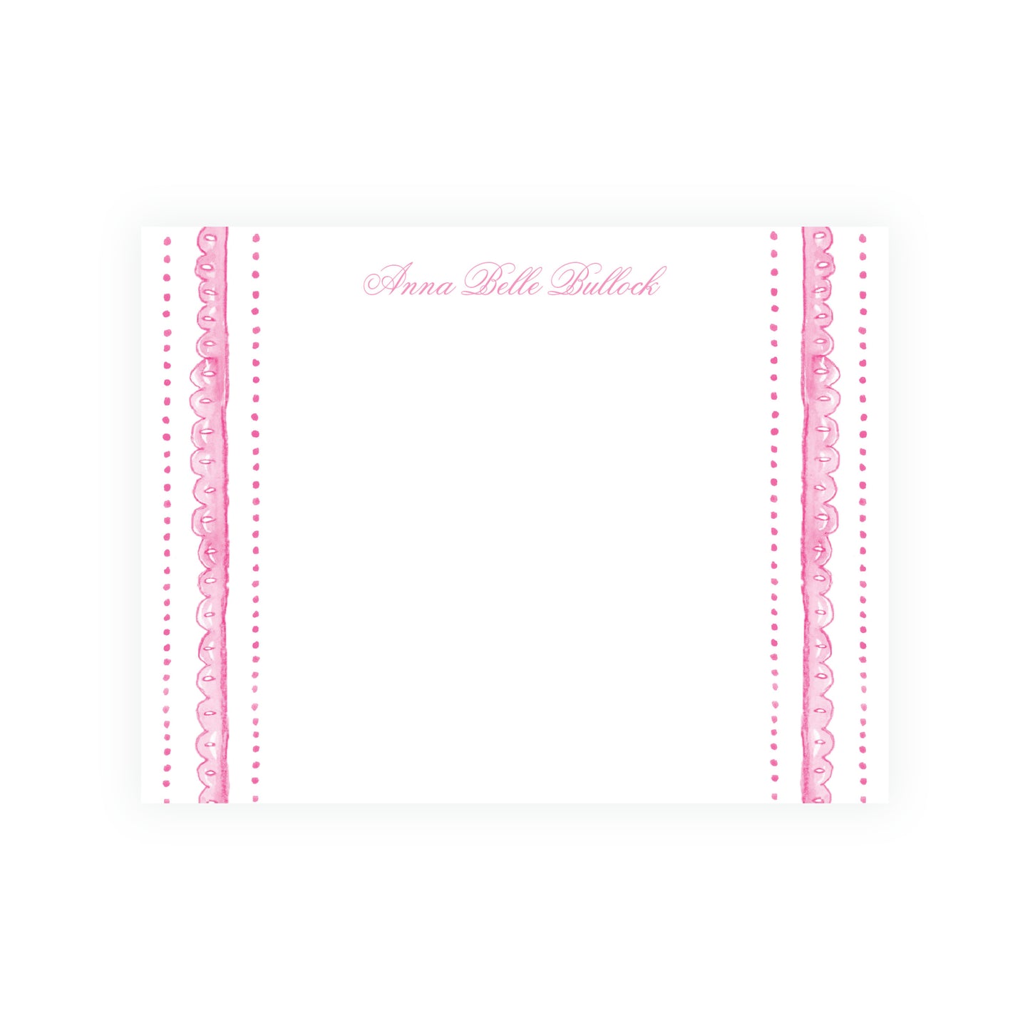 Tiny Petals Scalloped Floral Note Cards