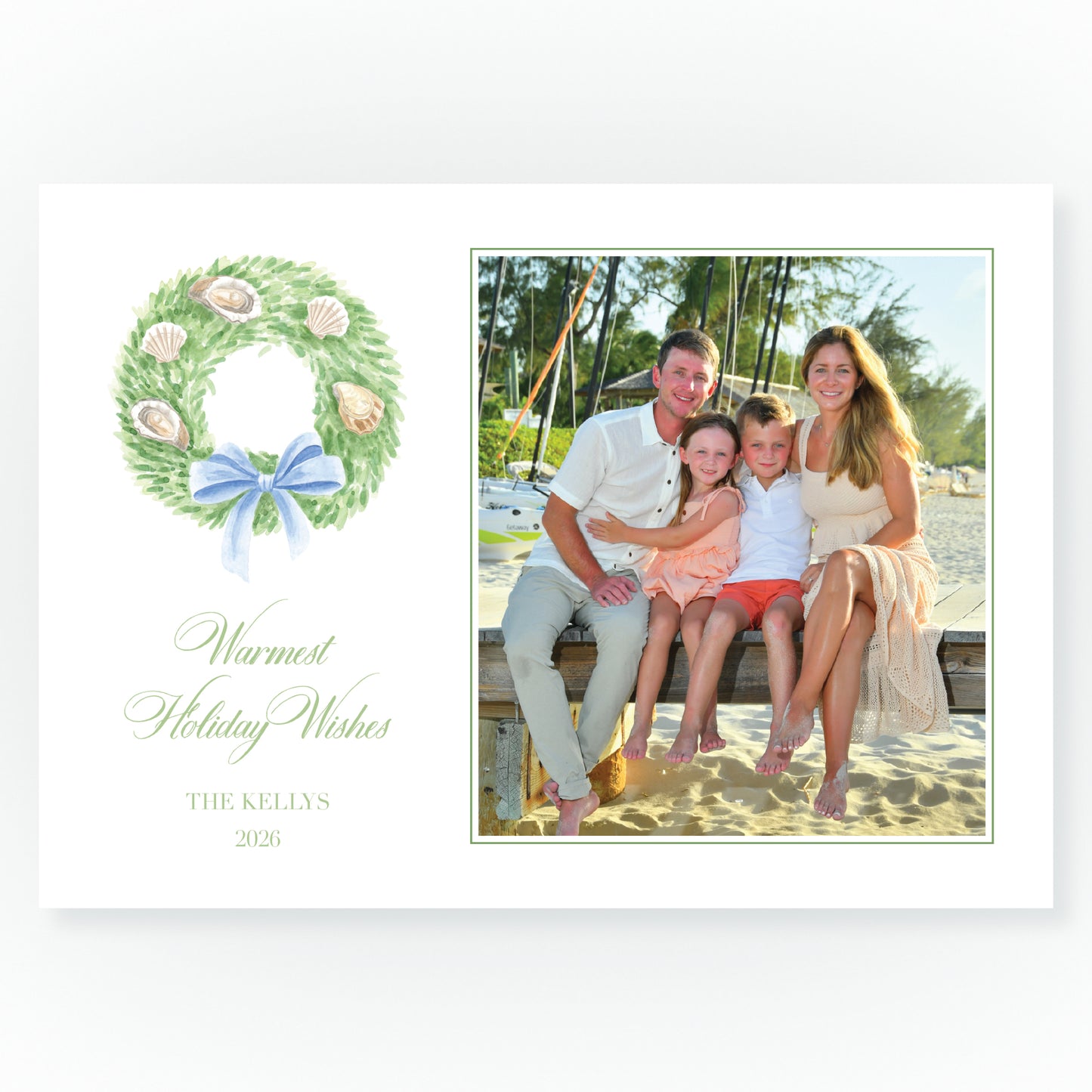 Seaside Noel Wreath Landscape