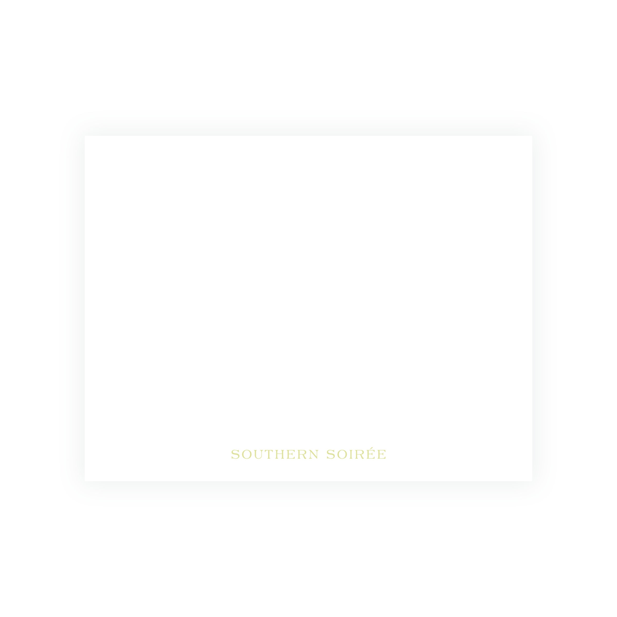 The Bloomed Letter Green Floral Notecard